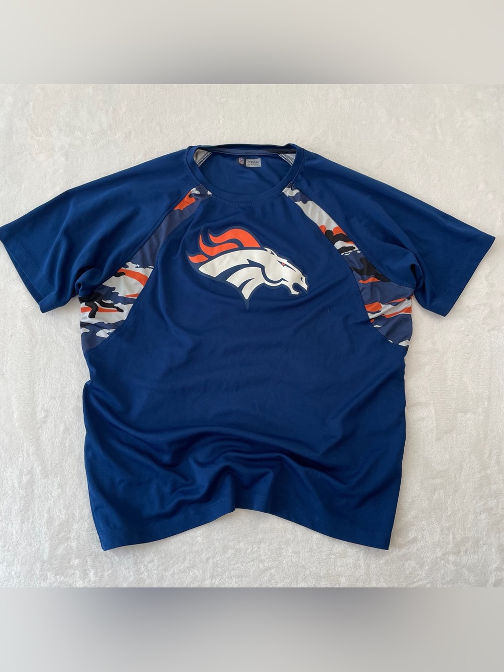 NFL Denver Broncos Team Apparel Camo Performance Shirt Men's Sz L (?) Sporty